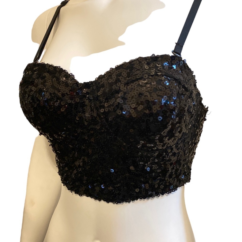 WET SEAL Sequins Bustier, size Small - Picture 5 of 10